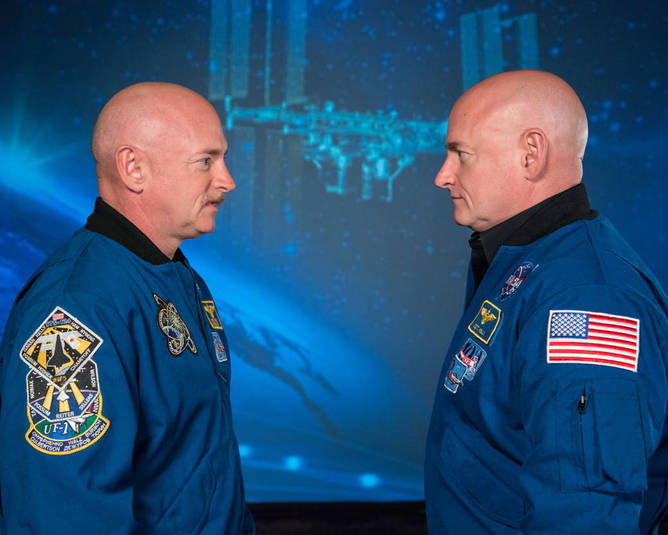 Space Twins - Image Credit NASA
