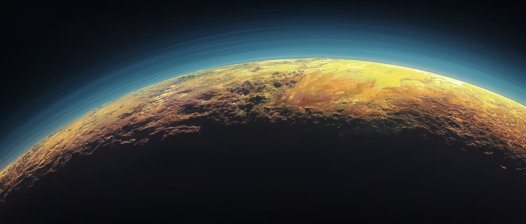 Pluto’s haze is a photochemical smog. - Image Credit: NASA/Johns Hopkins University Applied Physics Laboratory/Southwest Research Institute, CC BY
