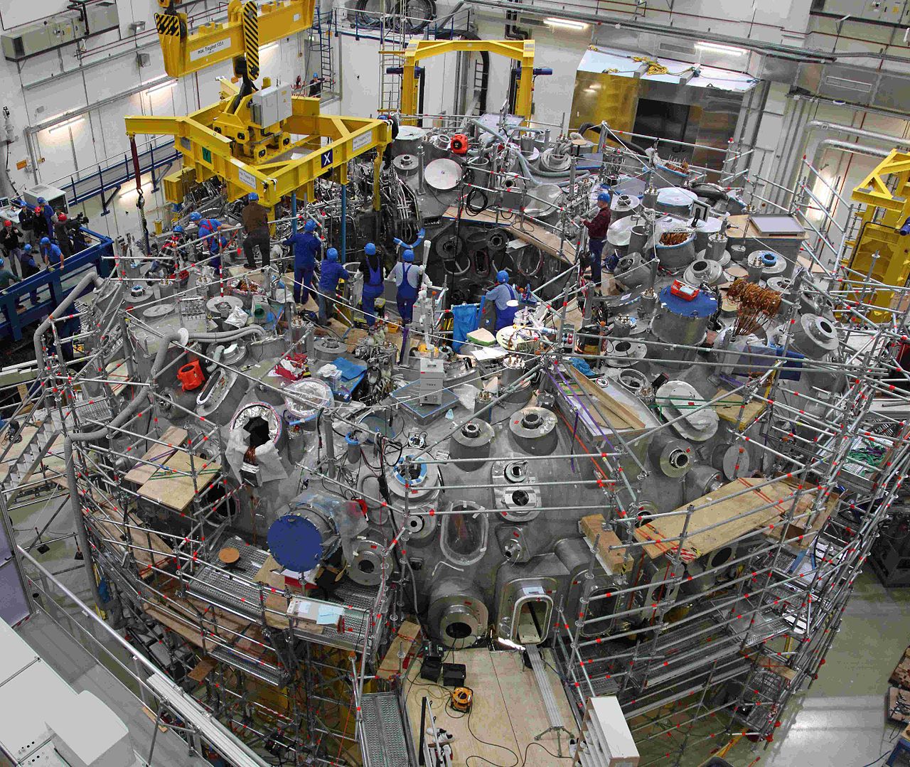 Wendelstein X - a nuclear fusion reactor in Germany. - Image Credit: Max Planck institute/wikimedia , CC BY-SA