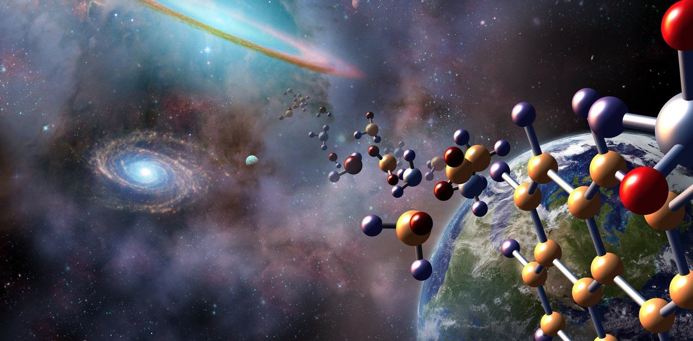 The molecules that make up life may have arrived from space, and many are chiral - Image Credit: NASA / Jenny Mottar