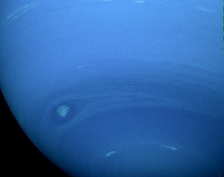 A natural colour view of Neptune by NASA’s Voyager 2. – Image Credit: NASA/JPL