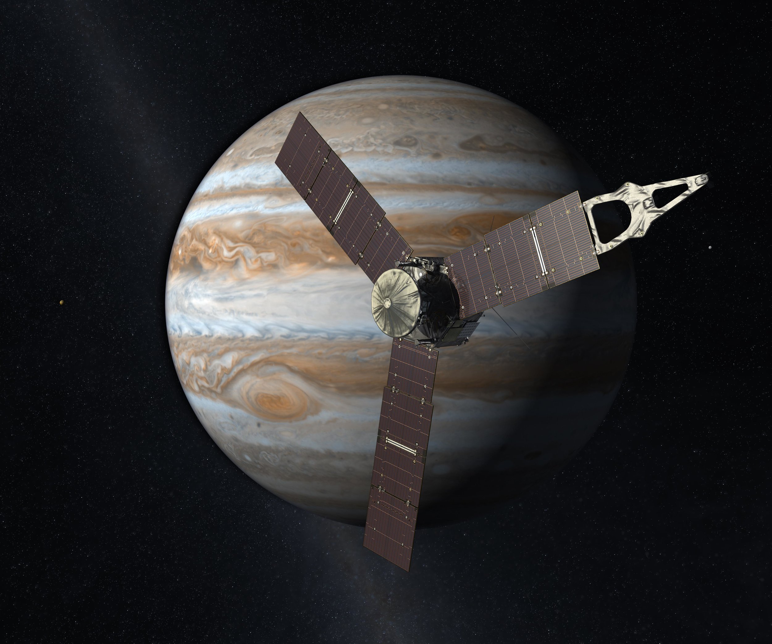 NASA’s Juno spacecraft launched on August 6, 2011 and should arrive at Jupiter on July 4, 2016. - Image Credit: NASA / JPL