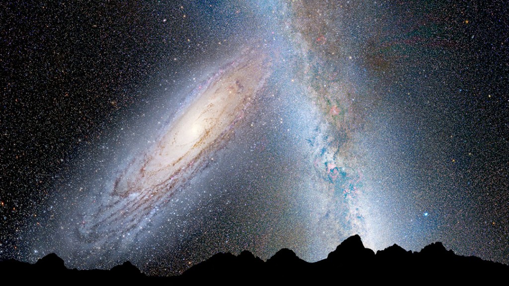 Is there an up out there? New research says no. Out there in the universe, one direction is much like another. - image Credit: NASA; ESA; Z. Levay and R. van der Marel, STScI; T. Hallas; and A. Mellinger