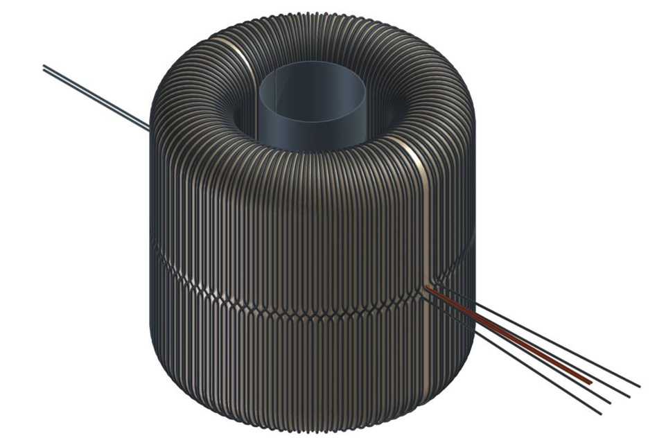 ABRACADABRA (A Broadband/Resonant Approach to Cosmic Axion Detection with an Amplifying B-field Ring Apparatus), consists of a series of magnetic coils, wound in the shape of a toroid, or donut, which is then encased in a layer of superconducting metal and kept at temperatures just above absolute zero. The scientists plan to use a highly sensitive magnetometer, placed inside the donut hole, to detect any signs of axions’ influence. - Image Credit: Daniel Winklehner