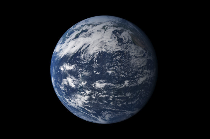 Earth, seen from space, above the Pacific Ocean. - Image Credit: NASA