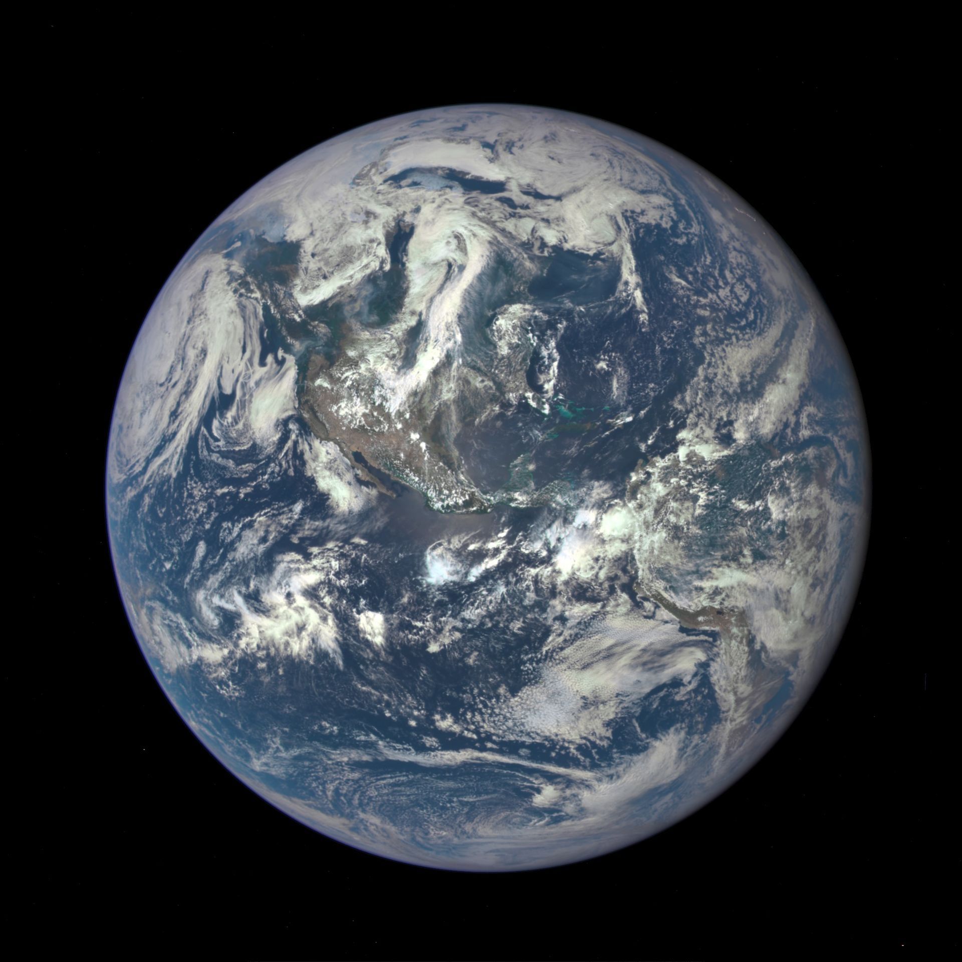 Earth as seen on July 6, 2015 from a distance of one million miles by a NASA scientific camera aboard the Deep Space Climate Observatory spacecraft. - Image Credits: NASA