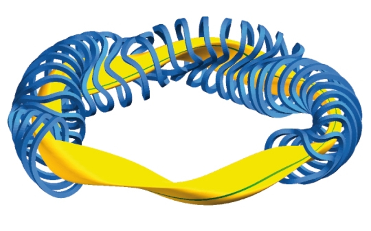 The W-7X stellarator configuration. - Image Credit: Max-Planck Institute of Plasmaphysics , CC BY