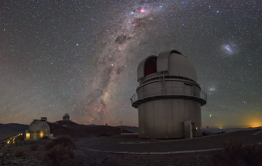 A rare phenomena known as “sprites” being seen above the La Silla Observatory in Chile. - Image Credit: ESO/Petr Horálek