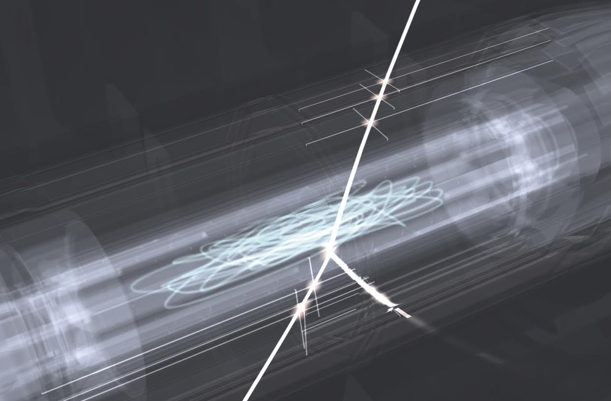 Artist's impression of a cloud of trapped antihydrogen atoms. - Image Credit: CERN/Chukman So