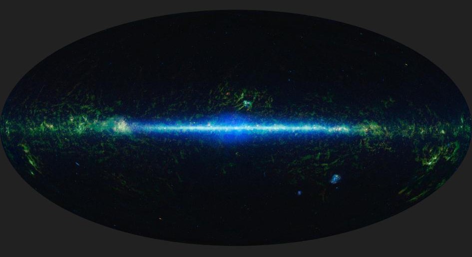 A mosaic of the images covering the entire sky as observed by the Wide-field Infrared Survey Explorer (WISE), part of its All-Sky Data Release. - Image Credit: NASA/JPL