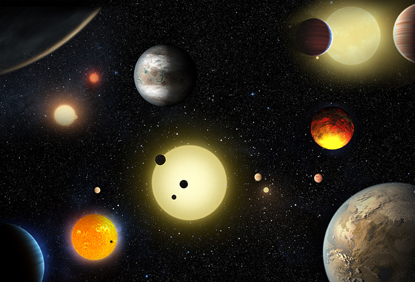 Earlier today, NASA announced that Kepler had confirmed the existence of 1,284 new exoplanets, the most announced at any given time. – Image Credit: NASA