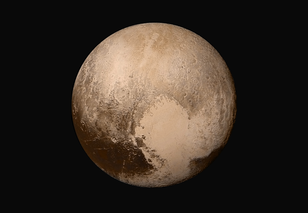 The most iconic image from the New Horizon’s July 2015 flyby, showing Pluto’s ‘heart.’ - Image Credit: NASA/JHUAPL/SwRI.