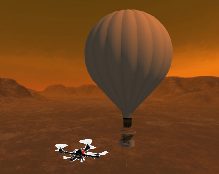 Artist’s conception of the Titan Aerial Daughtercraft on Saturn’s moon Titan. - Image Credit: NASA