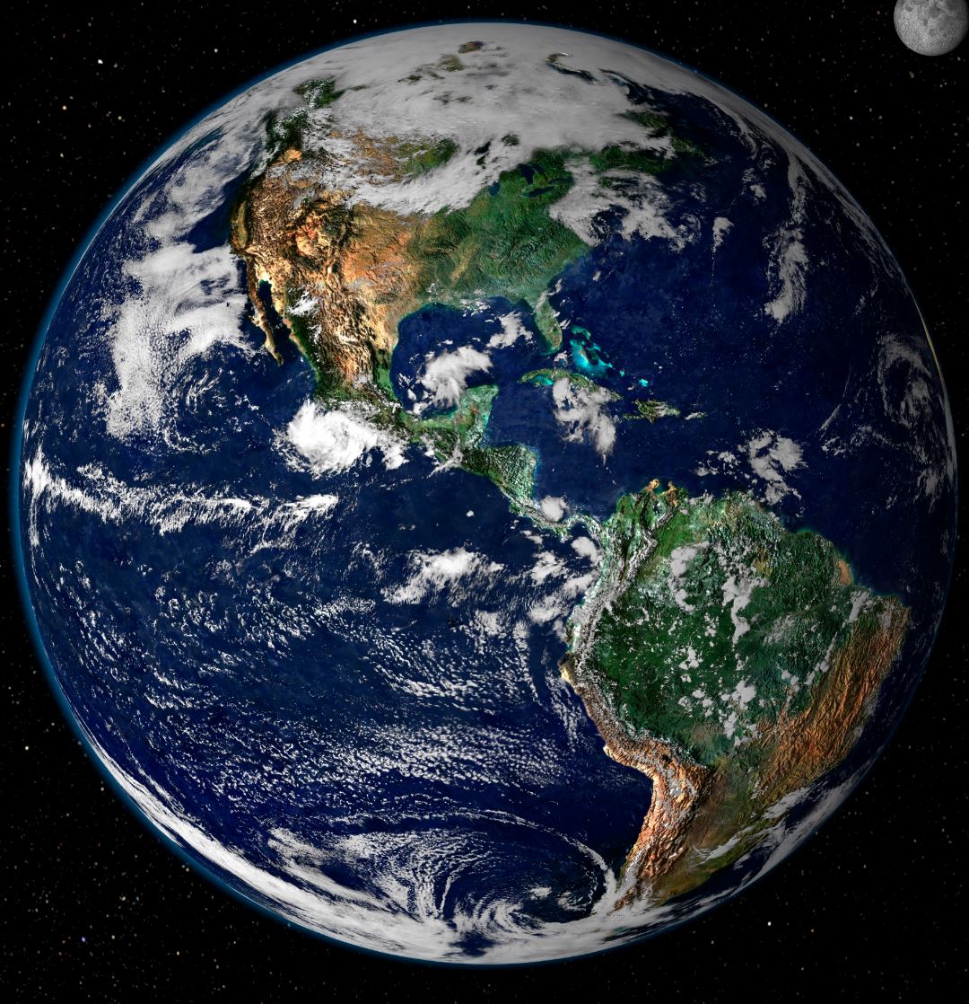Earth is positively rippling with life. Any observer would not have to look hard to find life on Earth. But for NASA, finding life on other worlds in our Solar System is a much more difficult task. - Image Credit: Reto Stöckli, Nazmi El Saleous, and Marit Jentoft-Nilsen, NASA GSFC