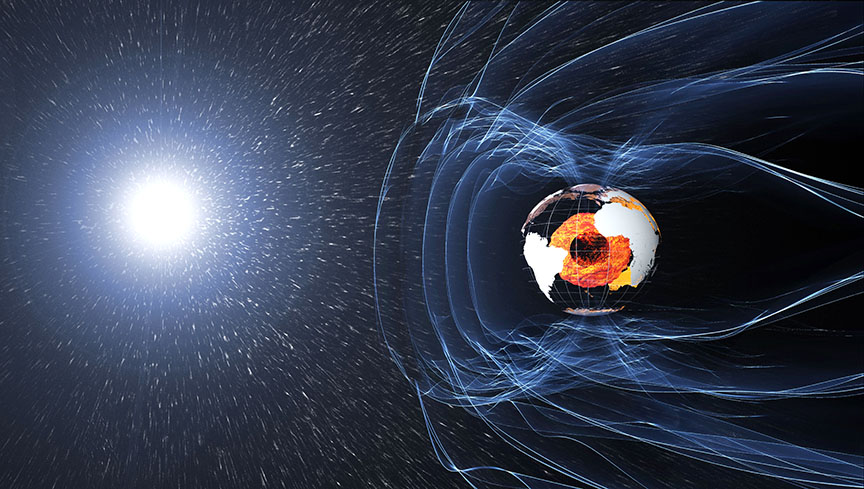 The magnetic field and electric currents in and around Earth generate complex forces that have immeasurable impact on every day life. - Image Credit: ESA/ATG medialab