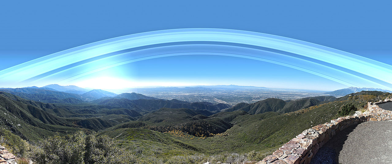 Earth’s Rings over San Bernadino. Credit: Kevin Gill (CC BY-SA 2.0)