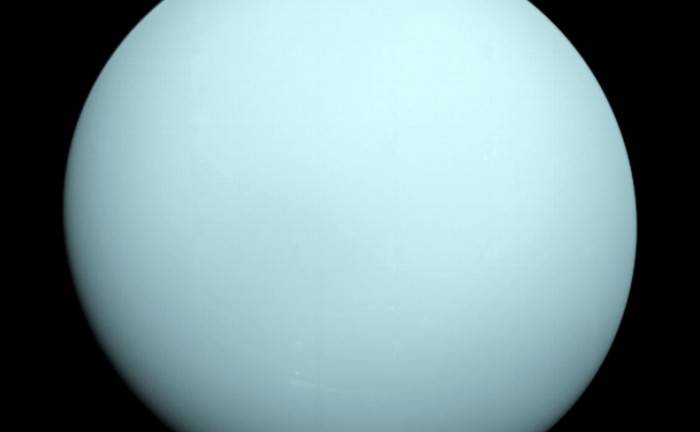 Uranus as seen by NASA's Voyager 2. - Image Credit: NASA/JPL