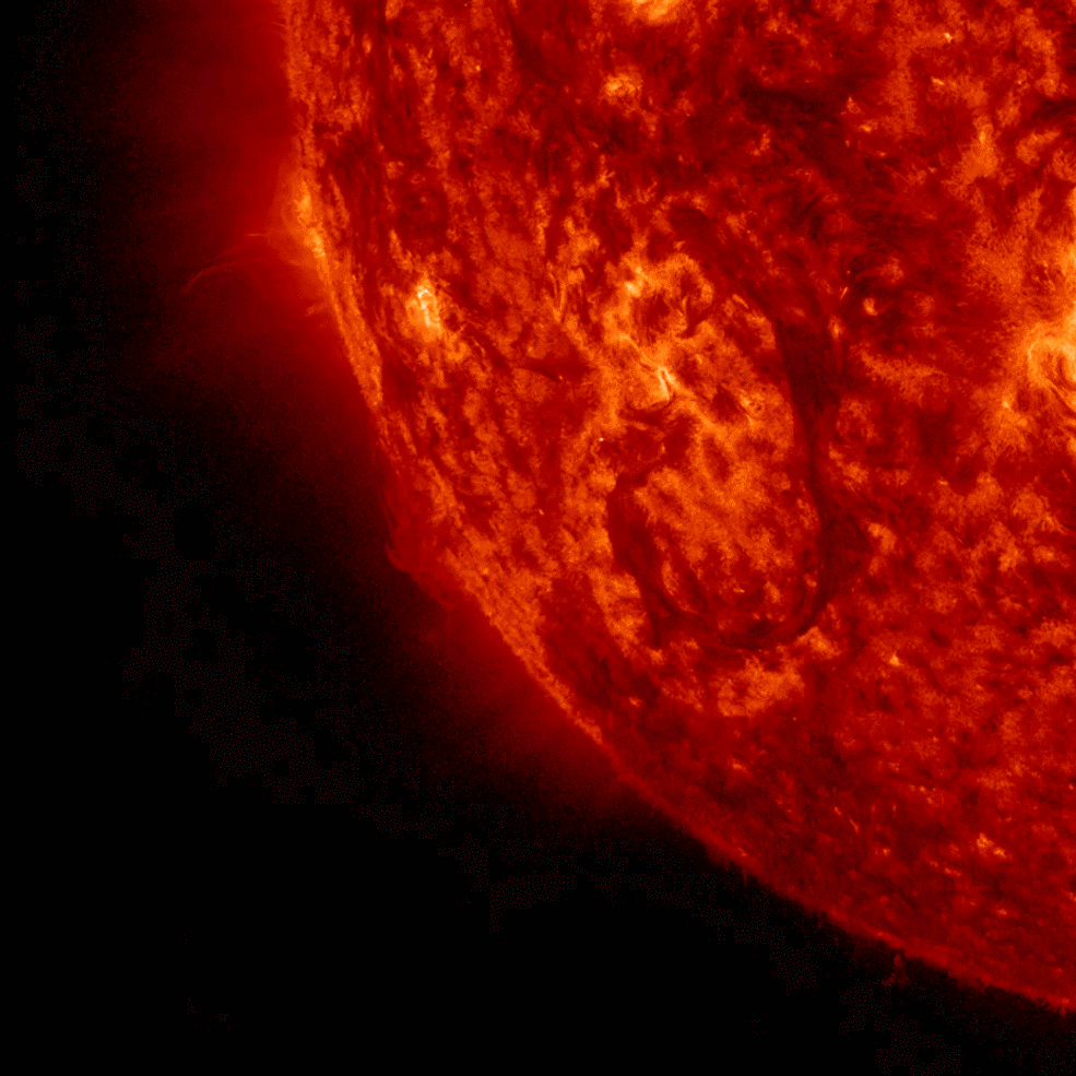 A solar eruption on Sept. 26, 2014, seen by NASA's Solar Dynamics Observatory. If erupted solar material reaches Earth, it can deplete the electrons in the upper atmosphere in some locations while adding electrons in others, disrupting communications either way. - Image Credits: NASA