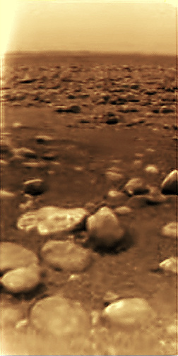 The first-ever images of the surface of a new moon or planet are always exciting. The Huygens probe was launched from Cassini to the surface of Titan, but was not able investigate the lakes and seas on the surface. Image Credit: ESA/NASA/JPL/University of Arizona
