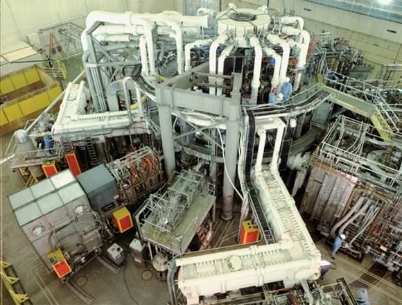 External view of Princeton’s Tokamak Fusion Test Reactor which operated from 1982 to 1997. - Image Credit: Princeton Plasma Physics Laboratory