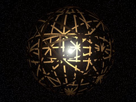 Artist's concept of a Dyson sphere around a star. - Image Credit: Kevin M. Gill/Flickr (CC BY-SA 2.0)