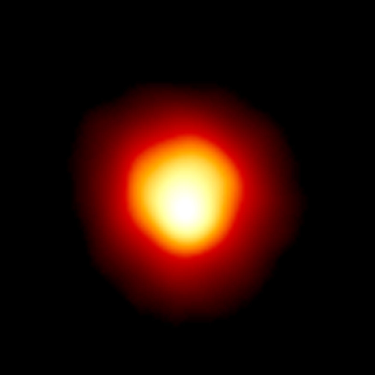 Still lumpy… Betelgeuse imaged by Hubble in 1996. - Image Credit: Hubble/ESA/STScI