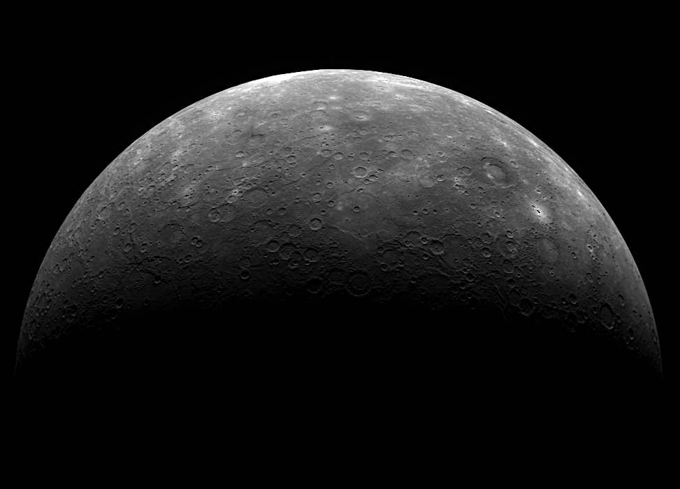 MESSENGER image of Mercury from its third flyby - Image Credit: NASA/Johns Hopkins University Applied Physics Laboratory/Carnegie Institution of Washington