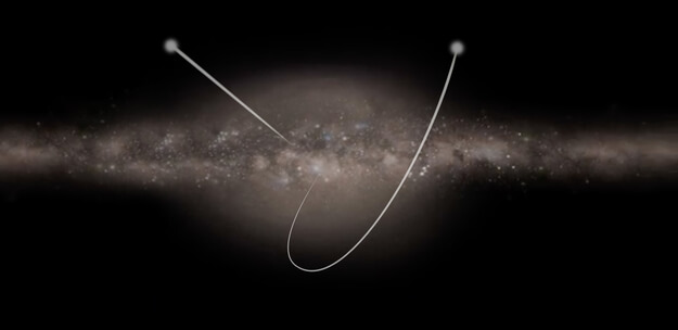 Artist’s impression of stars speeding through the Galaxy. - Image Credit: ESA