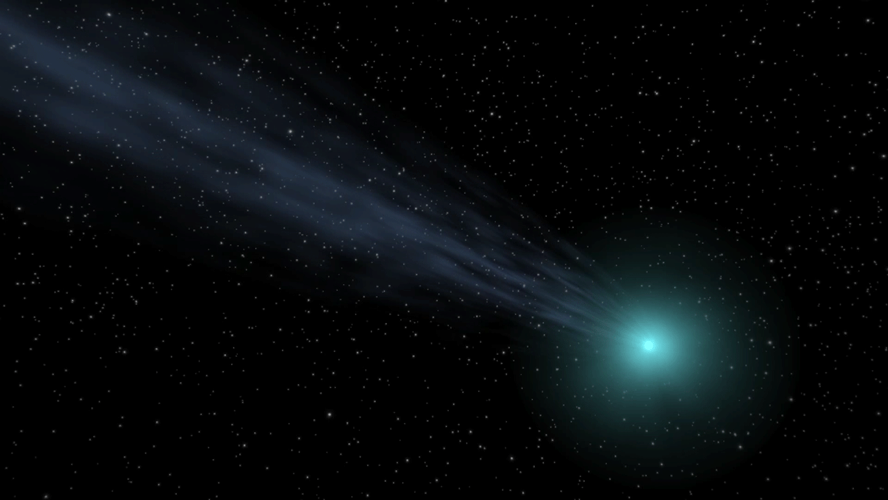 An animation of a comet. - Image Credits: NASA/JPL-Caltech