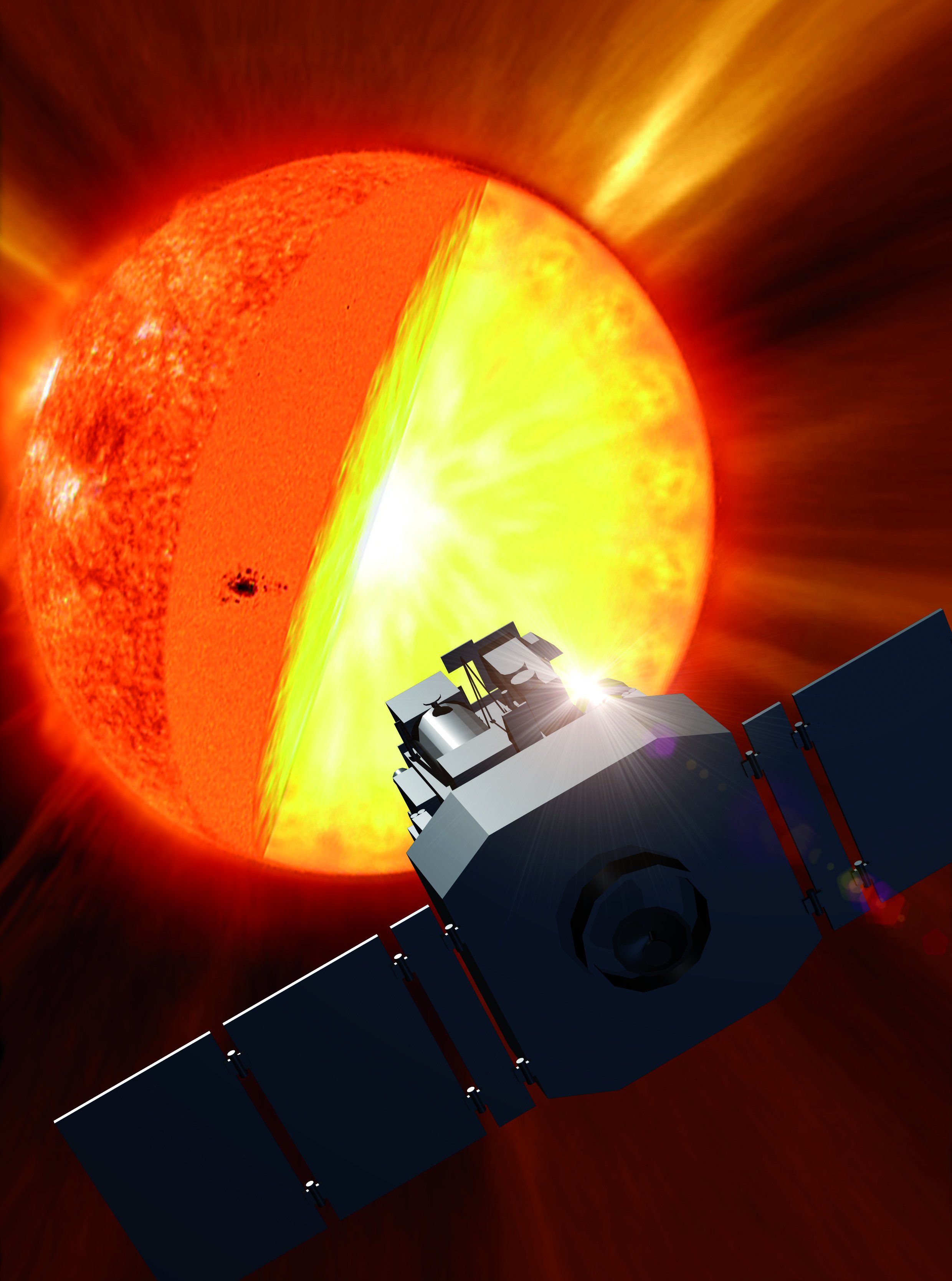 Artist’s impression of SOHO - Image Credit: NASA