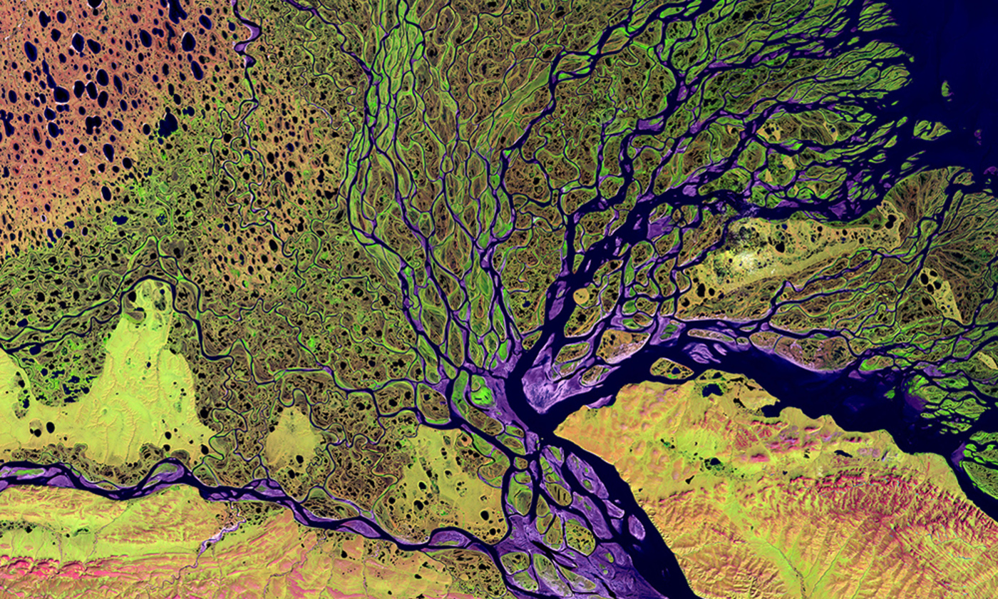 Image Credit: The Lena River Delta in Siberia/LandSat NASA