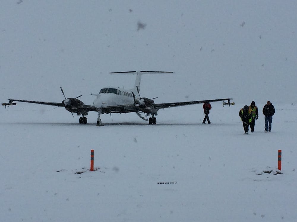 Research aircraft with wingtip imaging probes. - Image Credit: Jeffrey French, CC BY-ND