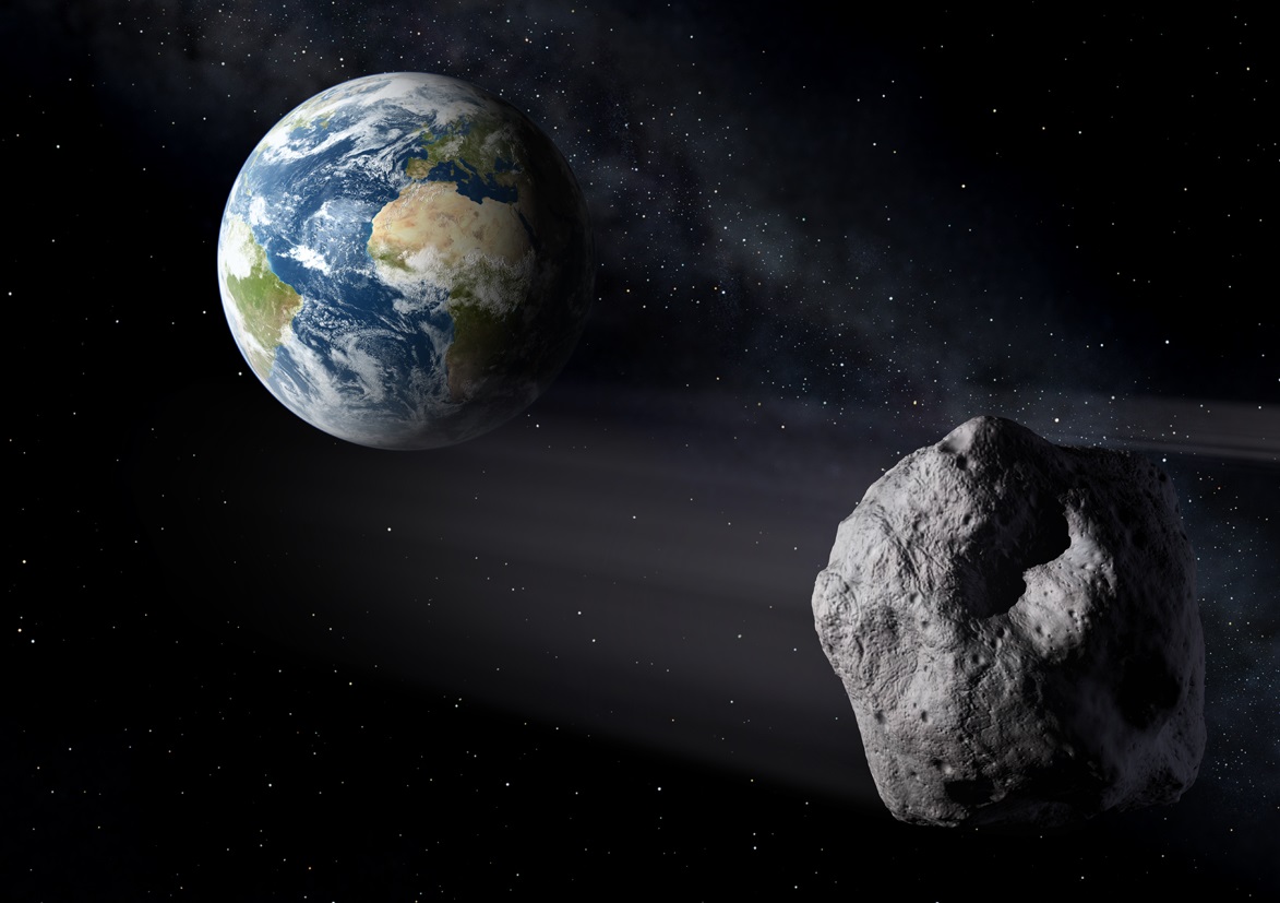 An asteroid strike that could wreak some serious havoc on Earth may be statistically unlikely, but it's not like there's no precedent for one. In this artist's image, an asteroid passes harmlessly past the Earth. - Image Credit: ESA