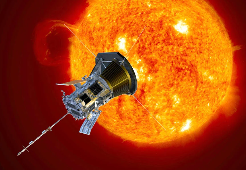NASA’s Parker Solar Probe will launch this summer and study both the solar wind and unanswered questions about the Sun’s sizzling corona. - Image Credit: NASA