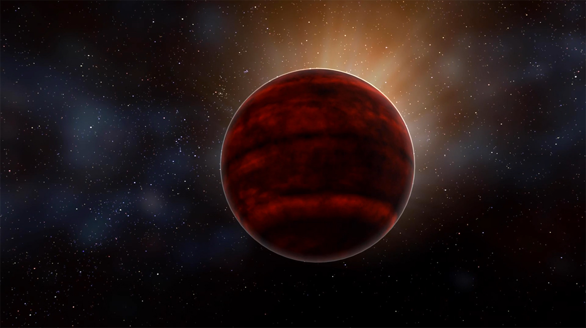 Artist impression of a red dwarf star like Proxima Centauri, the nearest star to our sun. New analysis of ALMA observations reveal that Proxima Centauri emitted a powerful flare that would have created inhospitable conditions for planets in that system. - Image Credit: NRAO/AUI/NSF; D. Berry