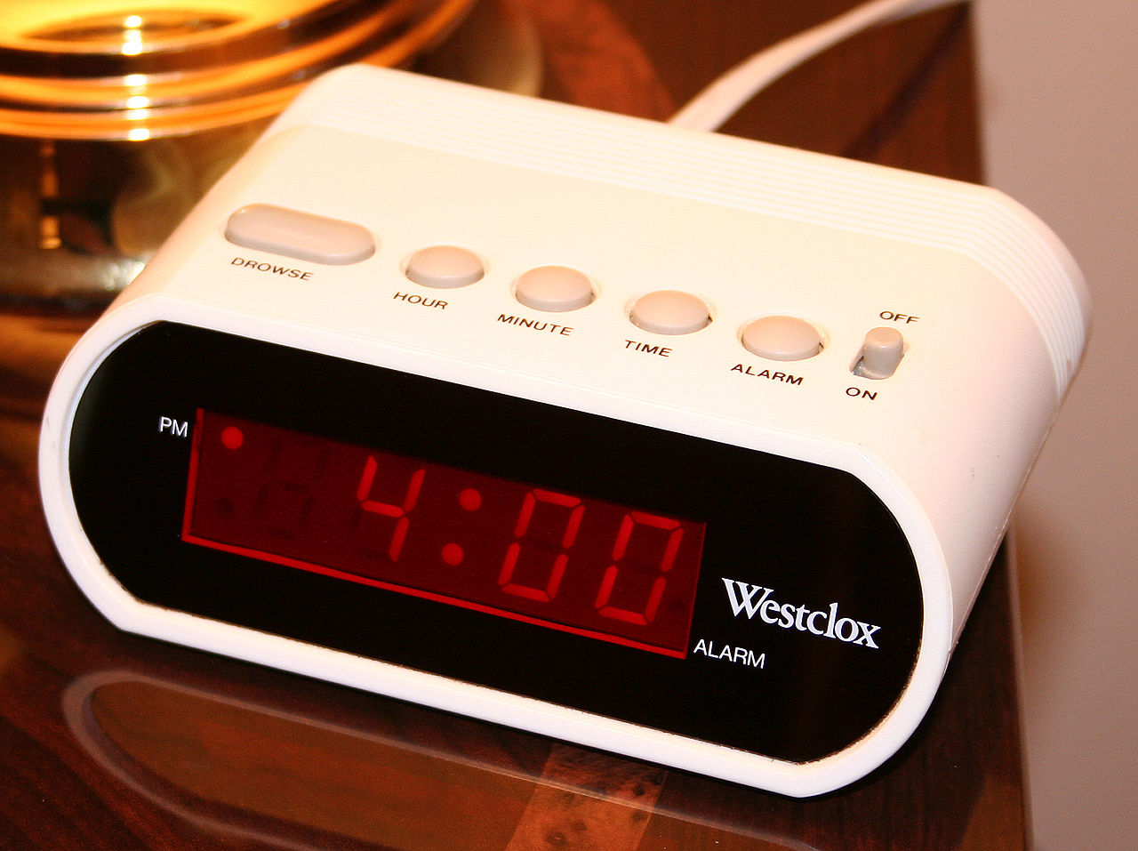 Needing an alarm clock to wake up suggests you may not be meeting your sleep need - Image Credit: Tysto via Wikimedia Commons