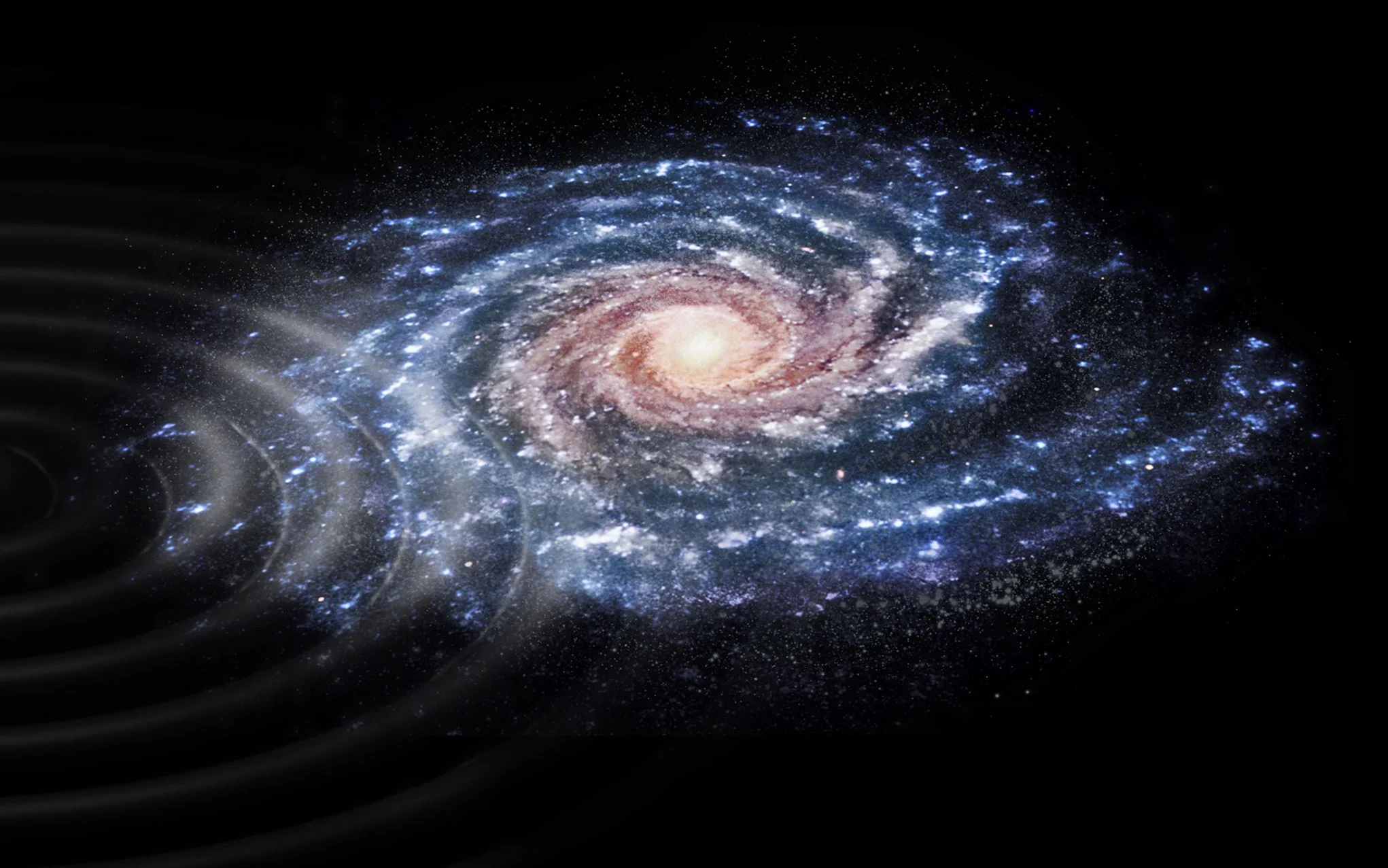 The Milky Way is Still Rippling from a Galactic Collision Millions of Years Ago