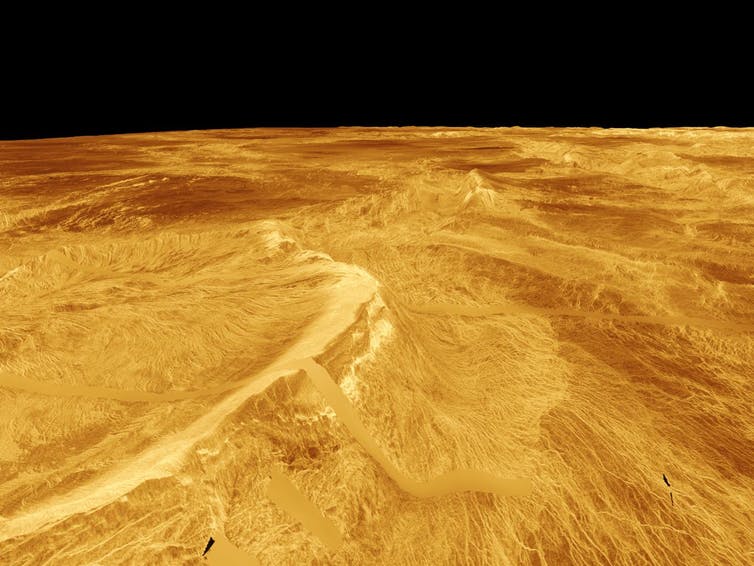 Venus as seen by Magellan. - Image Credit: NASA