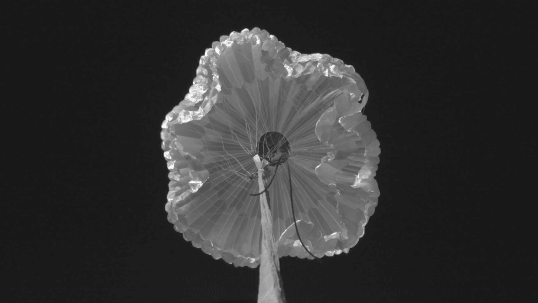 This high-definition image was taken on Sept. 7, 2018, during the third and final test flight of the ASPIRE payload. It was the fastest inflation of this size parachute in history and created a peak load of almost 70,000 pounds of force. - Image Credit: NASA/JPL-Caltech