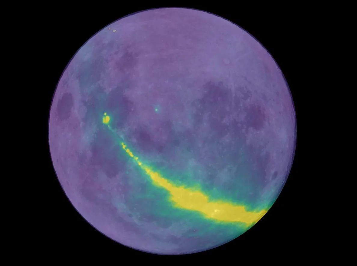 Whoa. That’s the Milky Way, Bouncing off the Moon in Radio Waves