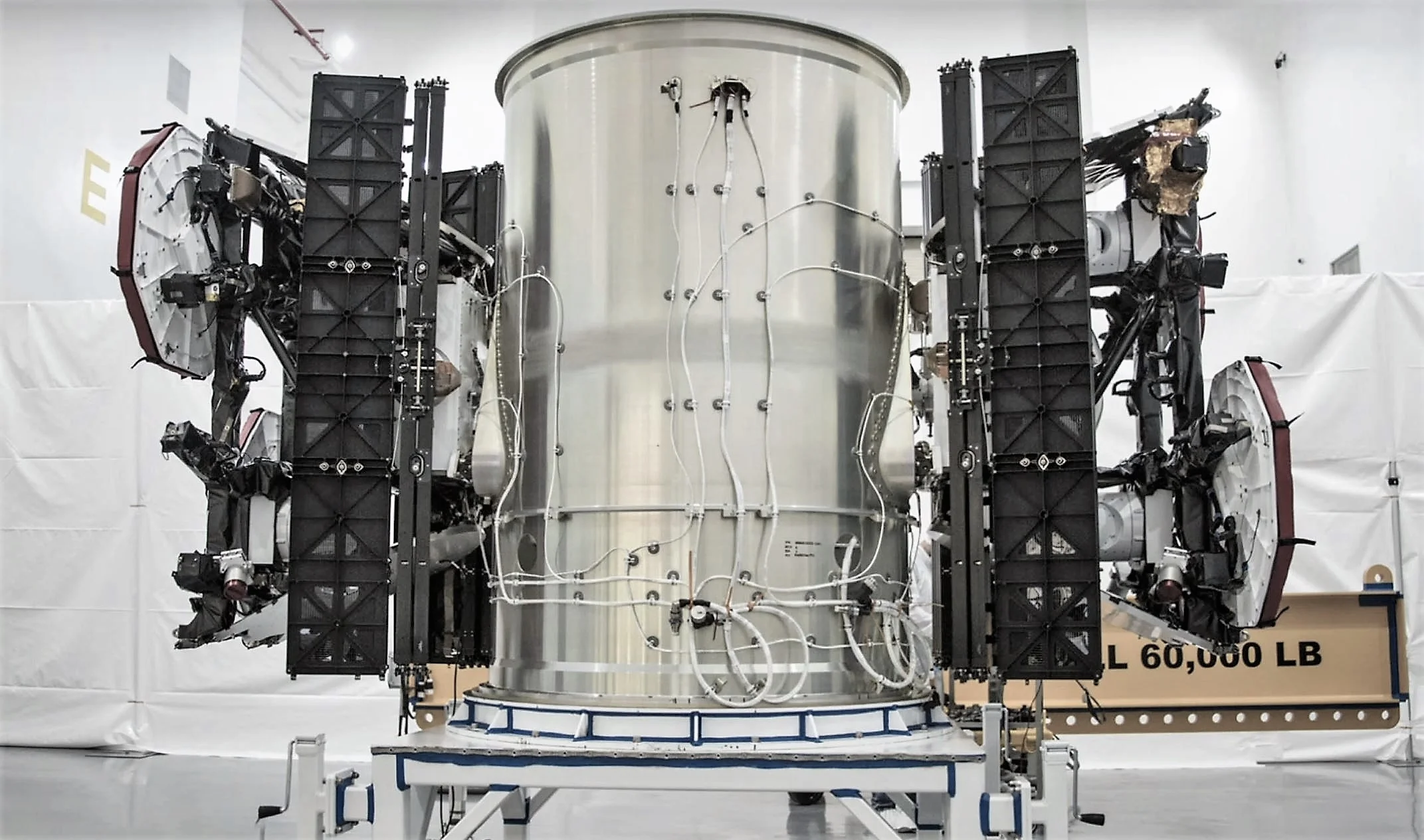 SpaceX’s first two Starlink prototype satellites are pictured here before their inaugural launch, showing off a thoroughly utilitarian bus and several advanced components. - Image Credit: SpaceX