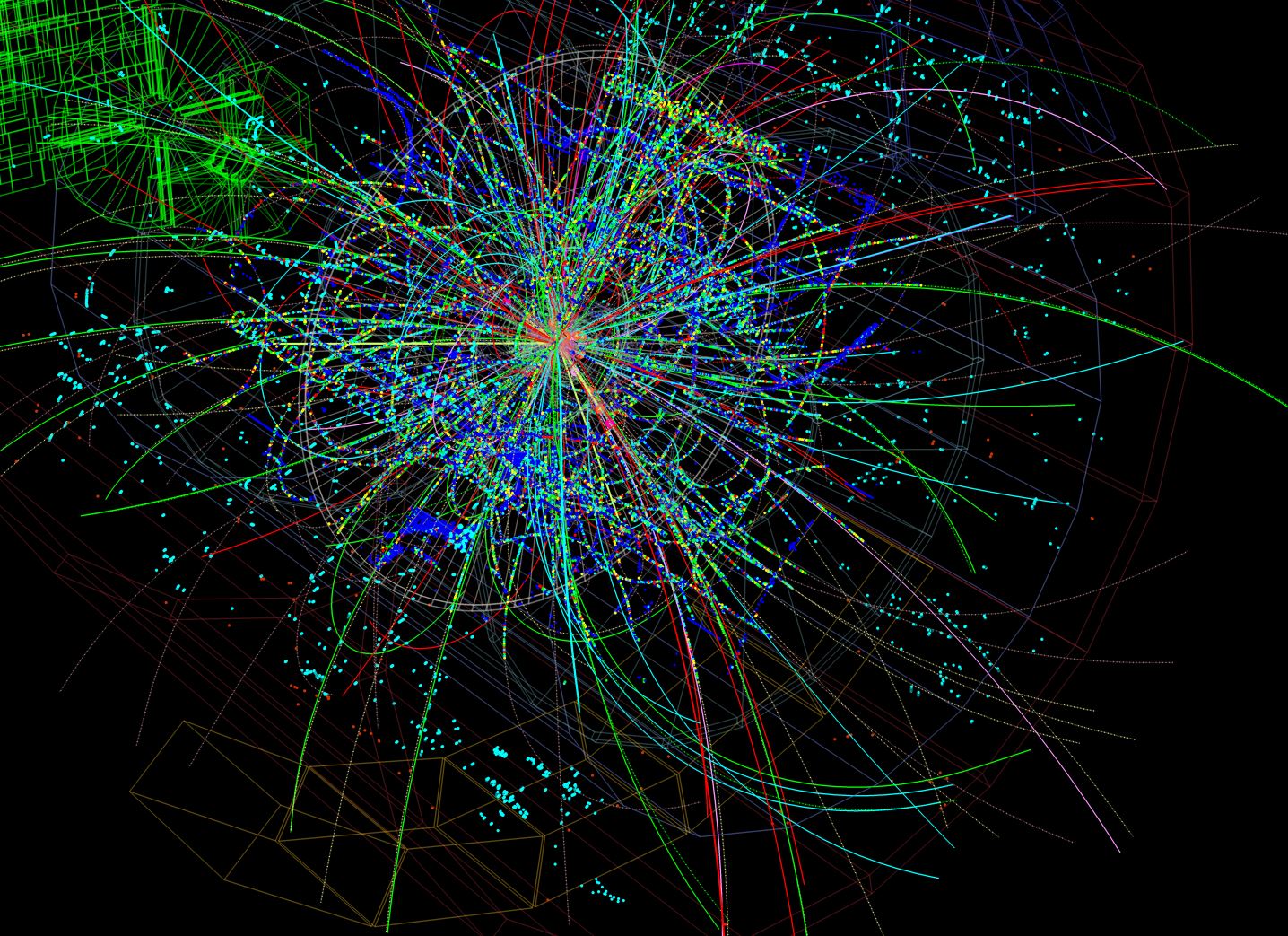 A particle collision - Image Credit Pcharito via Wikimedia Commons