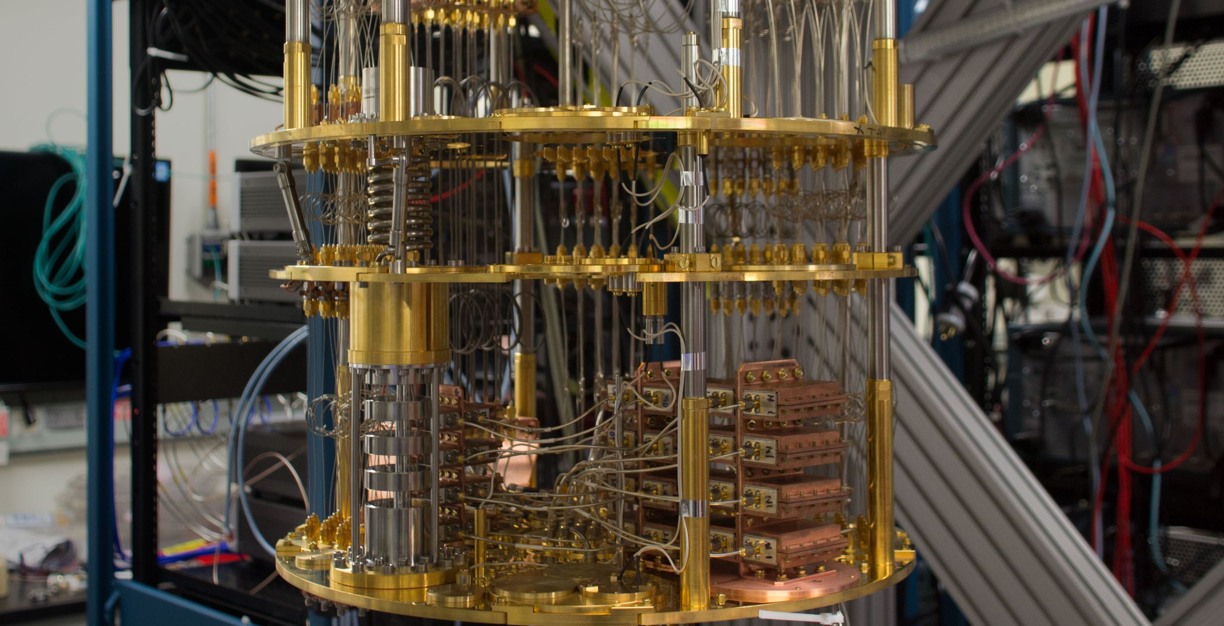 The insides of an IBM quantum computer. - Image Credit: IBM Research , CC BY-ND