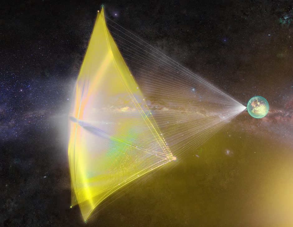 Project Starshot, an initiative sponsored by the Breakthrough Foundation, is intended to be humanity’s first interstellar voyage. - Image Credit: breakthroughinitiatives.org