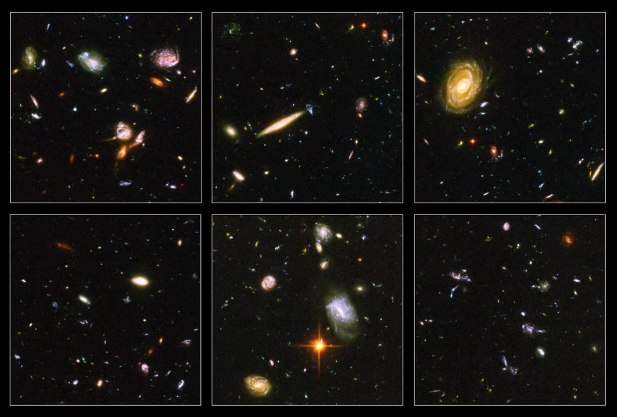 Images from the Hubble Ultra Deep Field (HUDF). - Image Credit: NASA/ESA/S. Beckwith (STScI)/HUDF Team
