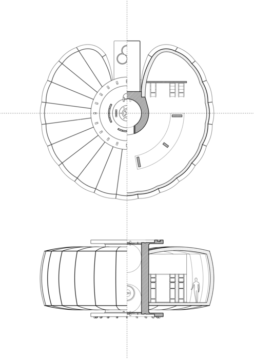 Architecture student Angelus Chrysovalantis Alfatzis’ concept for a lunar base. - Image Credit: ESA (click to enlarge)