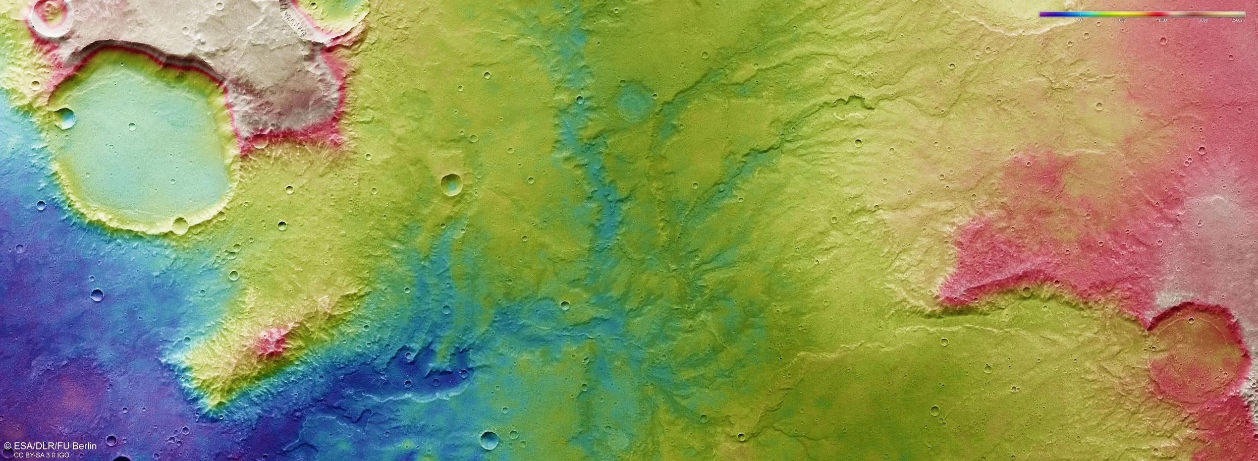 Signs that Ancient Rivers Flowed Across the Surface of Mars, Billions of Years Ago
