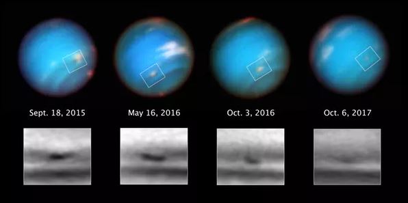Neptune seen by the Hubble Space Telescope. - Image Credit: NASA/ESA/M.H.Wong/A.I. H