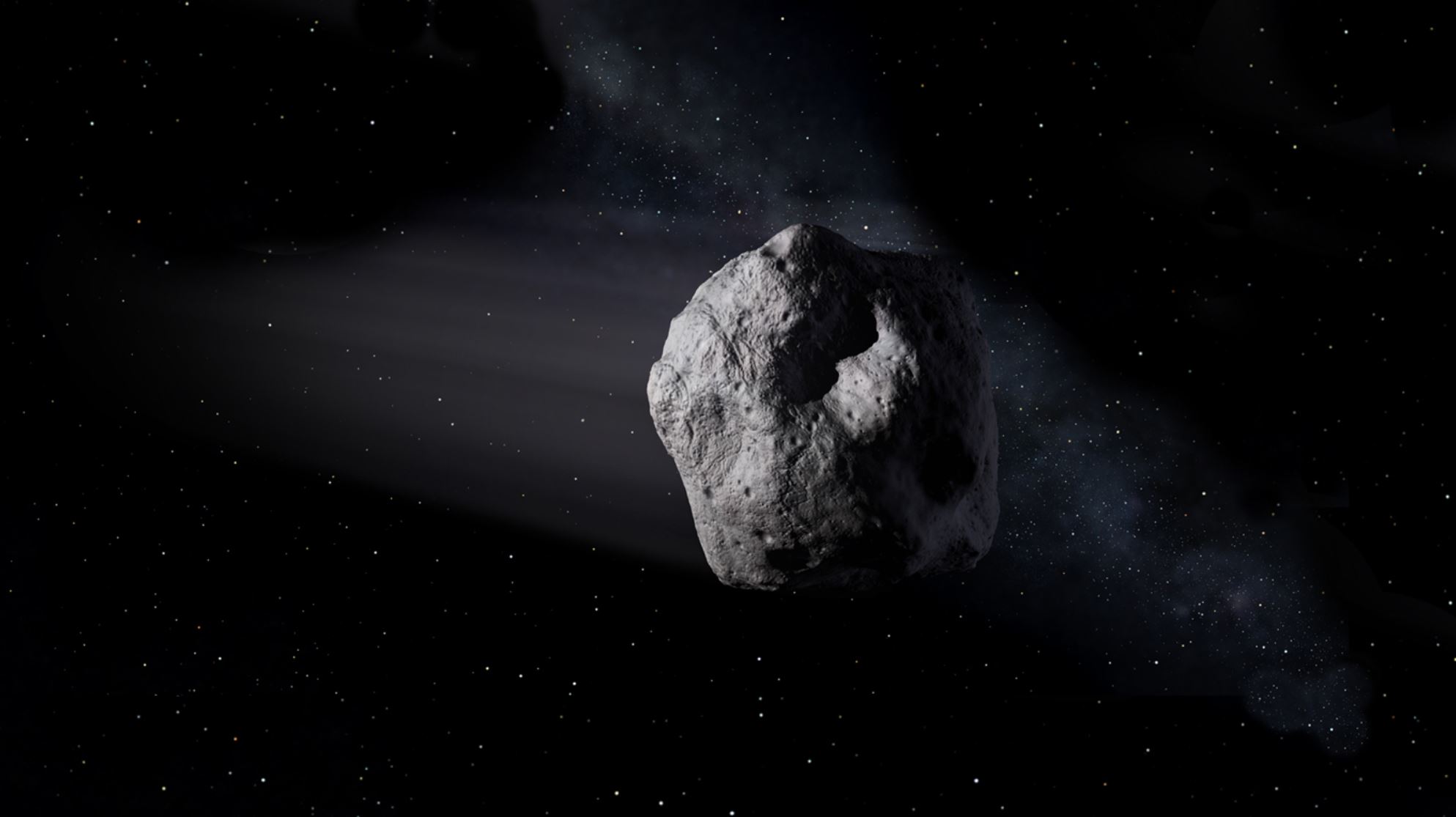 Artist’s impression of an asteroid - Image Credit: NASA / JPL