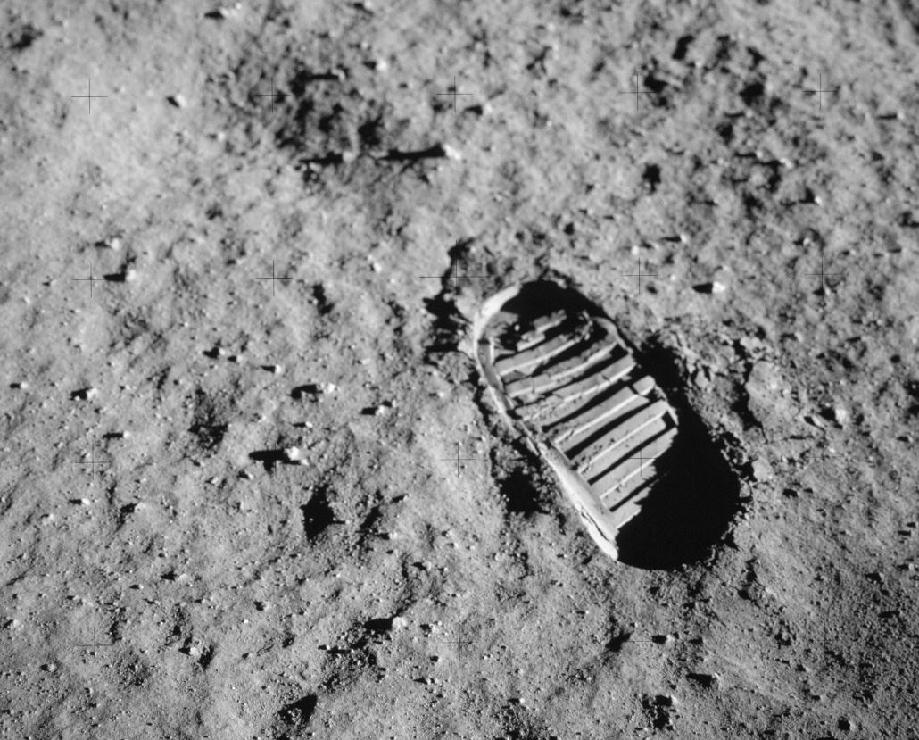 Some things need protecting from tourists: An astronaut’s bootprint from the Apollo 11 mission, the first to land people on the Moon. - Image Credit: NASA